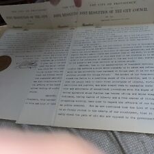 1901 Providence Rhode Island Council Resolution President McKinley Assassination picture