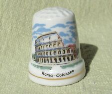 ROMAN COLOSSEUM Roma-Colosseo Italy Europe Ceramic Porcelain Souvenir Thimble picture