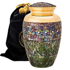 Cracked Glass Urns for Human Ashes Large and Cremation Urn Cremation Urns Adult picture