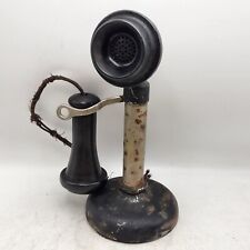 Vintage/Antique The Dean Electric Co. Elyria Ohio Candlestick Phone w/ Receiver picture