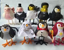 2023 Hyde & Eek Halloween Fabric Birds All 9 Featherly Friends picture