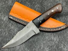 Cust Handmade 8''Damascus steel Bowie Knife Skinning Knife Gift W/Sheath BL-1776 picture