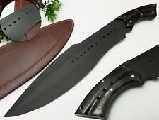 RARE HANDMADE SHARP BLADE BOWIE TACTICAL WARRIOR KNIFE BULL HORN & SHEATH picture