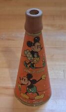 Vintage Mickey  &Minnie Mouse Megaphone horn 1930's Disney Marks Bros. picture