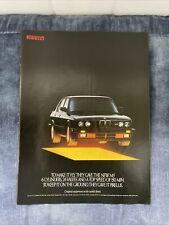 Original BMW M5 Flying 1988 Pirelli vintage Print Ad advertising Automobilia picture