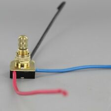 3-WAY 4 POSITION BRASS PLATED ROTARY CANOPY SWITCH 3/8 SHANK NEW 30050J picture