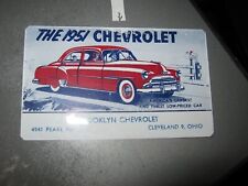 1951 Chevrolet ad card picture