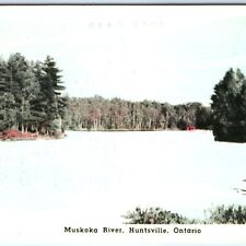 c1930s Huntsville, Ontario, Can Muskoka River Litho Photo Nature Scenery PC A137 picture