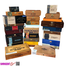 Lot of 15 Empty Wood Cigar Boxes picture