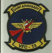 VFC 13 U.S.NAVY PATCH SAINT ADVERSARY TRAINING FIGHTER AIRCRAFT PILOT NAS FALLON picture