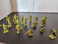 Marx Boys Camp Figures-Green-Assorted Poses-Reissue-Lot of 15 picture
