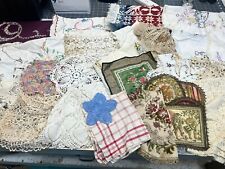 Huge lot of vintage linens doilies crochet Textiles #8 picture