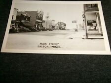 Real Photo RPPC - Main Street Easton Minnesota Vintage Postcard picture