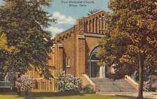 Milan Tennessee First Methodist Church Linen Antique Postcard K11272 picture