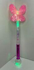 Ringling Bros. WAND 3 Modes Color LED Light Up Butterfly Pink Purple 22
