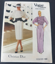 Vogue Paris Original Christian Dior dress pattern (1404) Size 12 Uncut picture