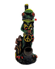Rasta Tree Frog Handmade Tobacco Smoking Hand Pipe Reggae Jamaican Gifts Animals picture