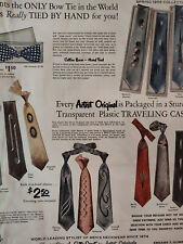 1955 Esquire Ads Cutter Cravat Mens TIES Cutty Sark Scots Whisky Leather picture