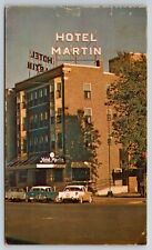 Demolished Martin Hotel, 1956 Chevy, Rochester, Minnesota Postcard S31100 picture