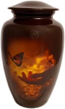 Cremation Urns Beautiful Brown Butterfly Adult Memorial Keepsake Funeral Female picture