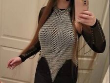 Aluminium Butted Chainmail Halter Top for Women's Halloween Fantasy LARP Costume picture