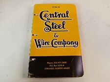 1978-79 Central Steel & Wire Company Chicago Illinois Catalog picture