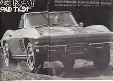 1965 CHEVROLET CORVETTE 350 V8 CONVERTIBLE 6 pg Road Test Article CHEVY picture