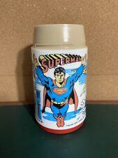 Vintage 1978 Aladdin SUPERMAN THE MOVIE Lunchbox Thermos ONLY Sipper Cup NO LID picture