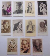 11 VINTAGE Postcards: SET #2 LEILA HYAMS with Conrad Nagel, Chester Morris picture