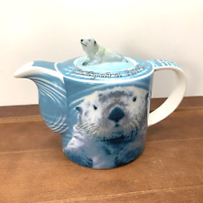 2008 Sea Otter Teapot Paul Cardew Wild Cafe Endangered Species picture