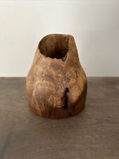 Beautiful Turned Maple Burl-Wood Vase Sculptural Handmade Artist Signed , 2004 picture