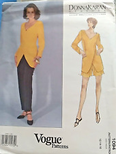 Vintage VOGUE Sewing Pattern #1094 Donna Karan Tunic Skirt Pants 12/14/16 UC/FF picture
