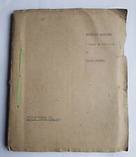 Rare vtg orgl 1947 theatre script WHEN LIGHTS ARE LOW - ROLAND PERTWEE - Dr Who  picture