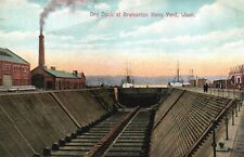 Postcard WA Bremerton Washington Navy Yard Dry Dock Unposted Vintage PC G4928 picture