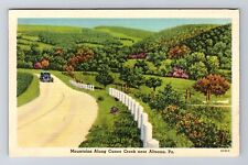 Altoona PA-Pennsylvania, Mountains Along Canoe Creek, Vintage c1955 Postcard picture