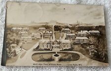 1907 RPPC Birds Eye View State Home Chippewa Falls, WI Real Photo Postcard picture
