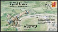FRANK WOLFSON DFC Signed RAF FF6 First Flight of the Sopwith Triplane Cover picture