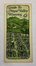 1980 GUIDE TO NAPA VALLEY WINERIES FOLDOUT BROCHURE & MAP ~ CALIFORNIA picture