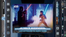 Topps Star Wars BATTLE PLANS ULTIMATE SHOWDOWN LUKE vs DARTH VADER  BLACK EPIC picture