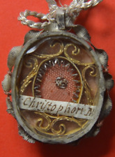 rеликвия  relikt RELICARIO SHRINE relic reliquary ST CHRISTOPHER MARTYR OF LYCIA picture
