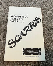 Vintage 1987, 1988 Wonderful Ways To Wear...Scarves Illustrated Booklet picture