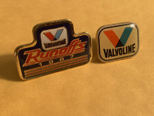 2 LOT 1987 VALVOLINE Runoffs Lapel Pin & A Old LOGO PIN2 Nice pins picture