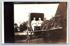 RPPC Two Women in Horse Carriage or Buggy Unknown Location Real Photo picture