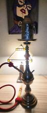 Vintage 4lb Stainless Steel Hookah Over 2ft Tall Functioning Ball Bearings. picture