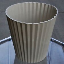 Vintage 1960s FESCO Pop Art Style Waste Basket MCM Trash Can PLEATED Ribbed picture