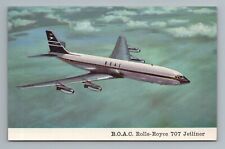 B.O.A.C. Rolls Royce 707 Jetliner, BOAC, Airplane Postcard picture