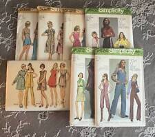 Lot of 7 Uncut 1970s Simplicity Sewing Patterns Retro Styles All size 12 picture