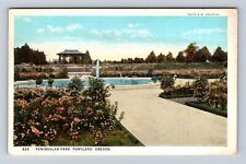 Portland OR-Oregon, Peninsular Park, Antique, Vintage Souvenir Postcard picture