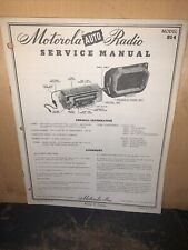Motorola Auto Radio Model 814 -Service Manual- Original Copy Schematics picture