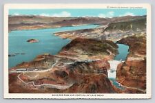 Postcard Boulder Dam And Portion Of Lake Mead picture